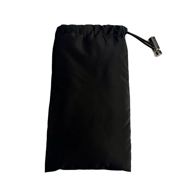 GIVENCHY PUFFER SUNGLASSES POUCH CASE with Drawstring Cord - Black w/ Metal Logo - Picture 3 of 5